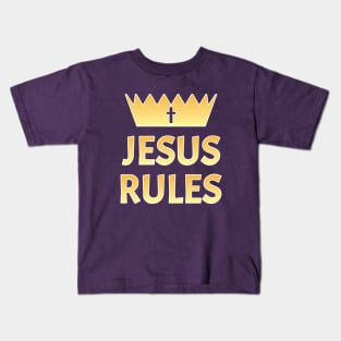Jesus Rules Kids T-Shirt